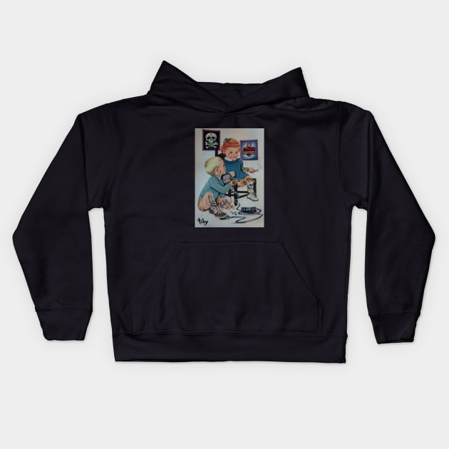 Tattoo your friends Kids Hoodie by Toby Sasquatch